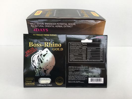 Boss Rhino Gold Natural Male Enhancement For Men 1 Box 24 Pills